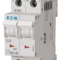 Автоматичний вимикач Eaton PL7-C50/2-DC 500В DC 50А C