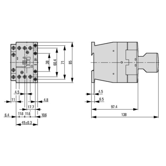 Контактор Eaton Moeller DILM17-10 (RDC24)