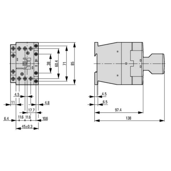 Контактор Eaton Moeller DILM12-10 (24VDC)