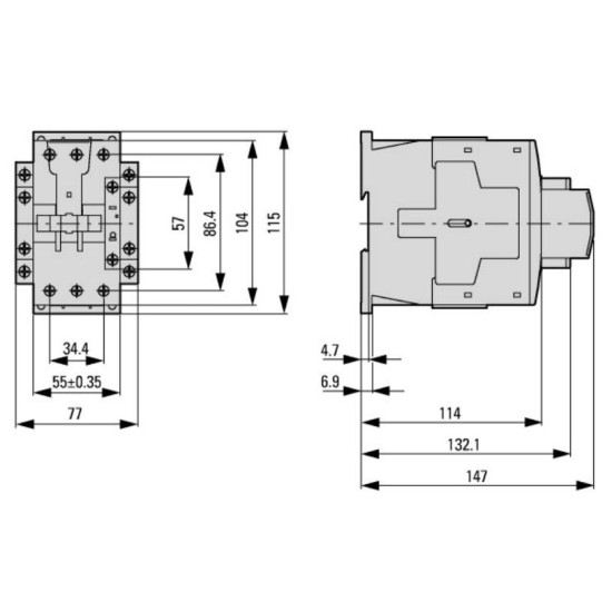 Контактор Eaton Moeller DILM65 (230V50HZ,240V60HZ)