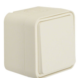 Вимикач прохідний IP55, полярна білизна, 10АX/250В W.1