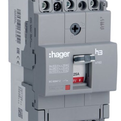 Ел.автомат Hager x160, In=25А, 3п, 18kA