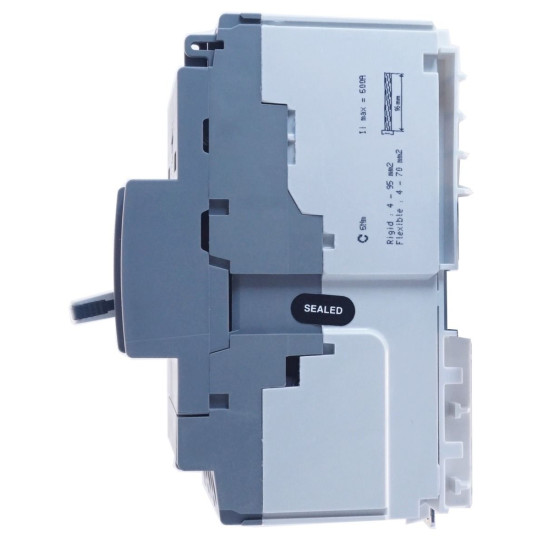 Автомат електроживлення Hager x160, In=50А, 3п, 18kA