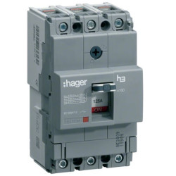 Автоматичний вимикач Hager x160, In=63А, 3п, 40kA