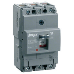 Електричний автомат Hager x160, In=100А, 3п, 40kA