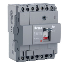 Автомат вимикач Hager x160, In=80А, 4п, 18kA