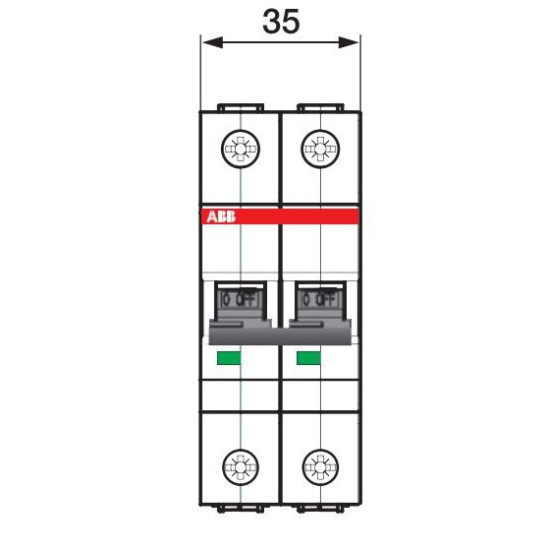 Автовимикач ABB S202-C2 тип C 2А