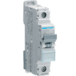 Автоматичний вимикач NCN120 (1р, С, 20А) Hager
