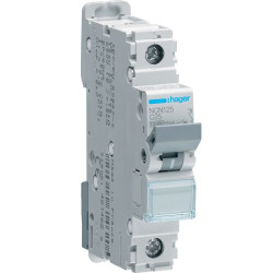 Захисний вимикач NCN125 (1р, С, 25А) Hager