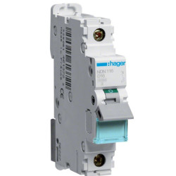 Електроавтомат NDN116 (1p, D, 16А) Hager