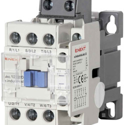 Контактор e.industrial.ukc.12.220, 12А, 220В, no+nc E-Next
