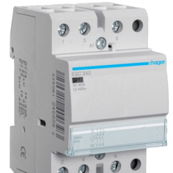 Контактор 40A ESC340 (3НВ, 230В) 3м Hager