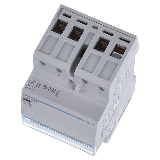 Контактор 40A ESC443 (3НТ+1НЗ, 230В) 3м Hager
