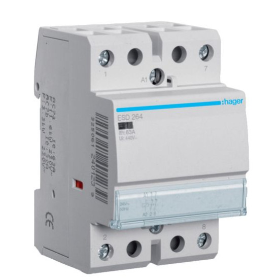 Контактор 63A ESD264 (2НЗ, 24В) 3м Hager