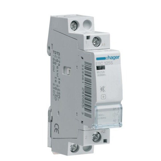 Контактор 25A ESC125 (1НВ, 230В) 1м Hager