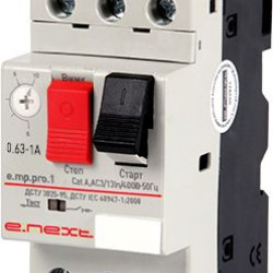 Автомат захисту електродвигуна E.Next e.mp.pro.1, 0,63-1А