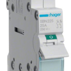 Вимикач навантаження Hager SBN225 2P 25А/230В 1м