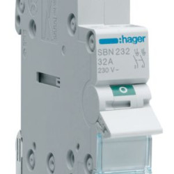 Вимикач навантаження Hager SBN232 2P 32А/230В 1м