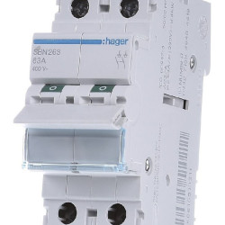 Вимикач навантаження Hager SBN263 2P 63А/400В 2м