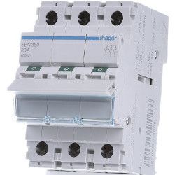 Вимикач навантаження Hager SBN380 3P 80А/400В 3м