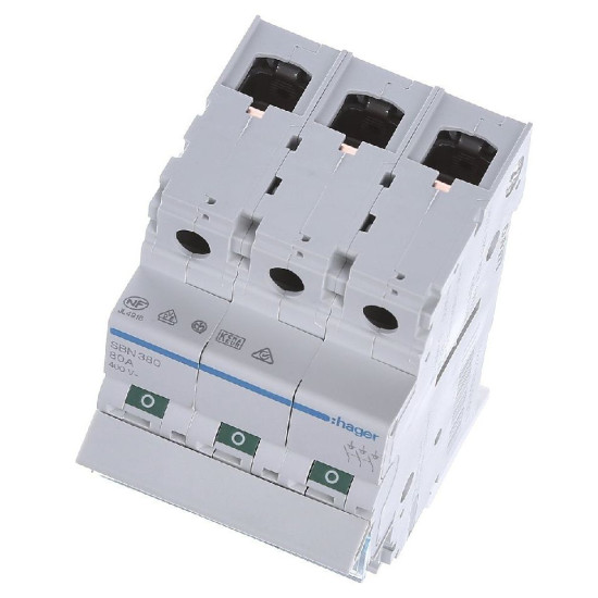 Вимикач навантаження Hager SBN380 3P 80А/400В 3м