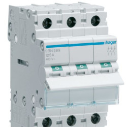 Вимикач навантаження Hager SBN399 3P 125А/400В 3м