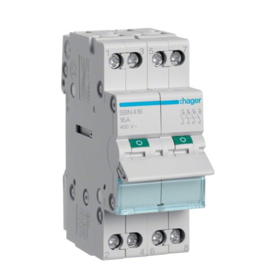 Вимикач навантаження Hager SBN416 4P 16А/400В 2м