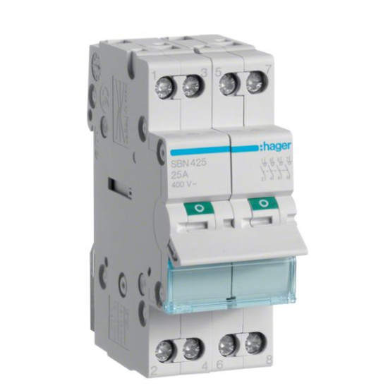 Вимикач навантаження Hager SBN425 4P 25А/400В 2м