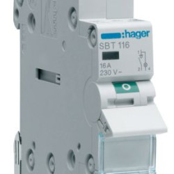 Вимикач навантаження Hager SBT116 1P (230В/16А) з індикацією