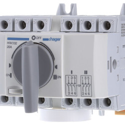 Перемикач Hager HIM302 I-0-II 20А 400/690В 3P 5м