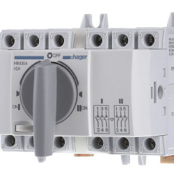 Перемикач Hager HIM304 I-0-II 40А 400/690В 3P 5м