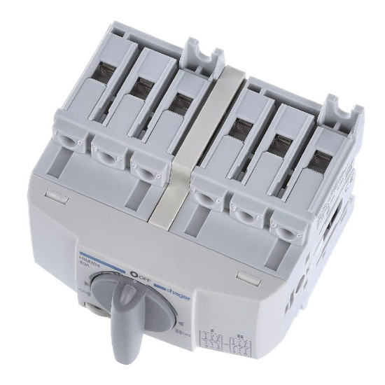 Перемикач Hager HIM304 I-0-II 40А 400/690В 3P 5м
