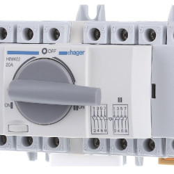 Перемикач Hager HIM402 I-0-II 20А 400/690В 4P 7м
