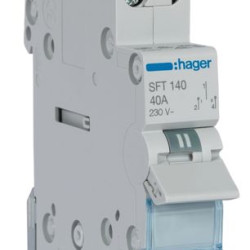 Перемикач Hager SFT140 1P 40А/230В 1м I-0-II