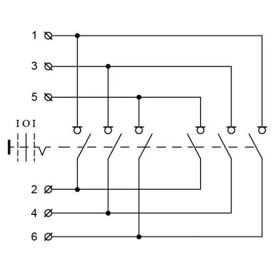 Рубильник Аско-Укрем QS5-100N A0100010011 1-0-1 на 100А