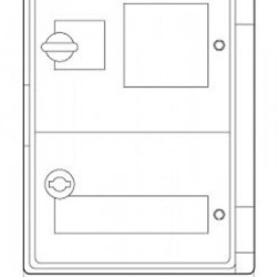 Шафа під лічильник e.plbox.250.330.130.1f.2m.blank E.Next