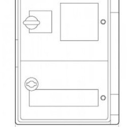 Шафа під лічильник e.plbox.400.600.200.3f.20m.blank E.Next