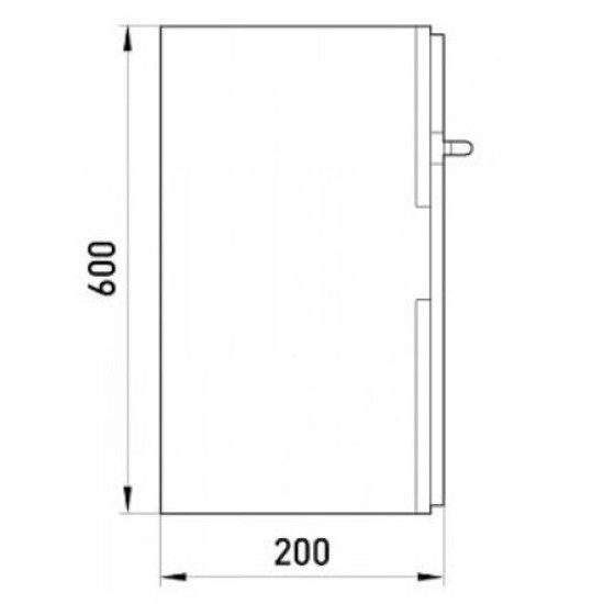 Шафа під лічильник e.plbox.400.600.200.3f.20m.blank E.Next