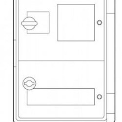 Шафа під лічильник e.plbox.400.500.175.3f.6m.blank E.Next