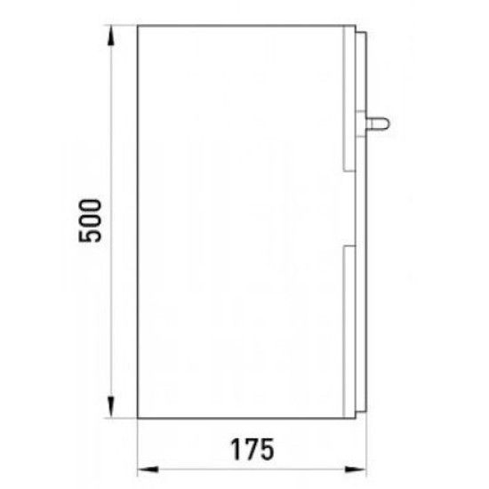 Шафа під лічильник e.plbox.400.500.175.3f.6m.blank E.Next