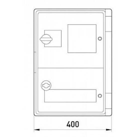 Шафа під лічильник e.plbox.400.600.200.3f.20m.tr E.Next