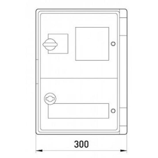 Шафа під лічильник e.plbox.300.400.165.1f.15m.tr E.Next