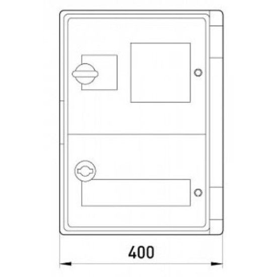 Шафа під лічильник e.plbox.400.500.175.3f.6m.tr E.Next