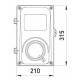 Шафа під лічильник e.mbox.stand.plastic.n.f1.pe