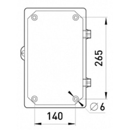 Шафа під лічильник e.mbox.stand.plastic.n.f1.pe