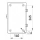Шафа під лічильник e.mbox.stand.plastic.n.f1.pe