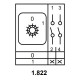 Пакетний перемикач Аско-Укрем ПКП Е9 1.822 A0110010001 (1-0 2 полюси)