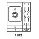Пакетний перемикач Аско-Укрем ПКП Е9 1.822 A0110010009 (1-0 2 полюси)