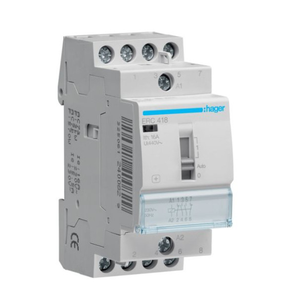 Реле Hager ERC418, 2НО+2НЗ, 230В