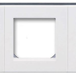 П'ятимісна рамка ABB Levit 3901H-A05050 62 (білий/димчасто-чорний)
